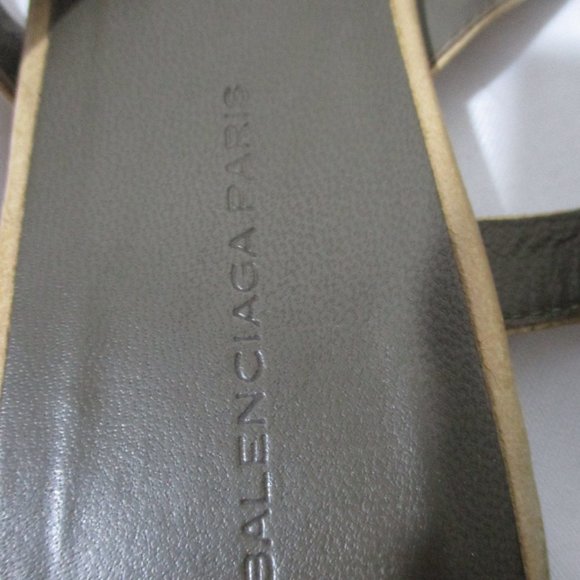 BALENCIAGA LEATHER STUD Strappy Sandal Shoe 36 BLACK - Picture 6 of 6